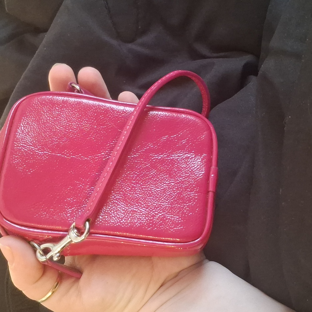 Coach Pink Mini Wristlet - Picture 2 of 5
